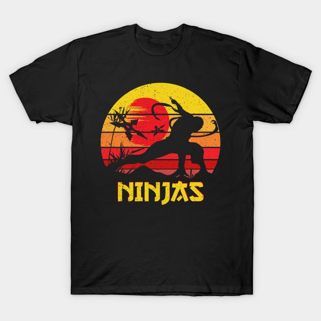 Ninja Warrior Vintage T-Shirt by DARSHIRTS